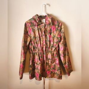 Floral raincoat